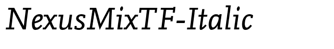 NexusMixTF-Italic