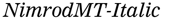 NimrodMT-Italic