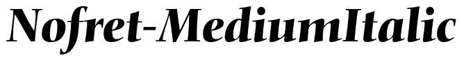 Nofret-MediumItalic