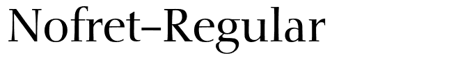 Nofret-Regular