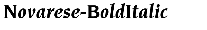 Novarese-BoldItalic