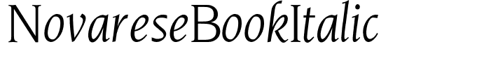 NovareseBookItalic