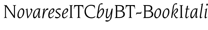 NovareseITCbyBT-BookItalic