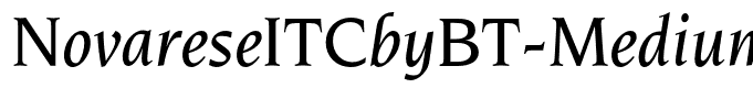 NovareseITCbyBT-MediumItalic