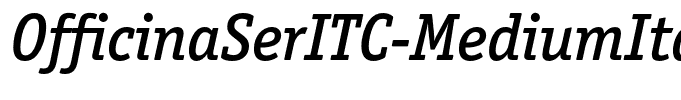 OfficinaSerITC-MediumItalicOS