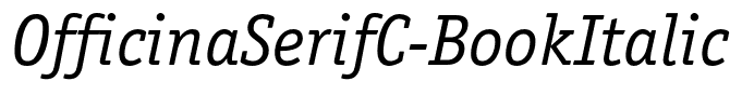 OfficinaSerifC-BookItalic