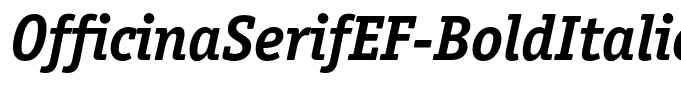 OfficinaSerifEF-BoldItalic
