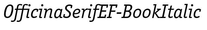 OfficinaSerifEF-BookItalic