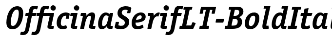 OfficinaSerifLT-BoldItalic