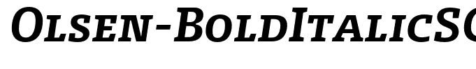 Olsen-BoldItalicSC