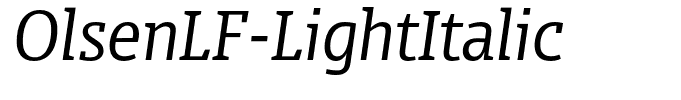 OlsenLF-LightItalic