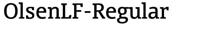 OlsenLF-Regular