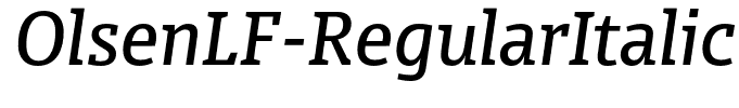 OlsenLF-RegularItalic
