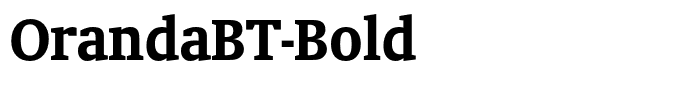 OrandaBT-Bold