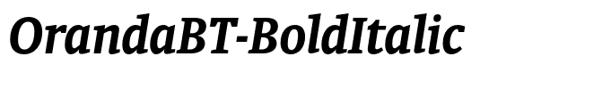 OrandaBT-BoldItalic