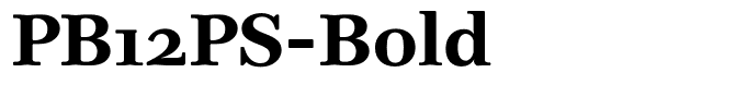 PB12PS-Bold