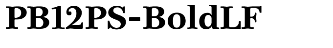 PB12PS-BoldLF