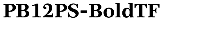 PB12PS-BoldTF