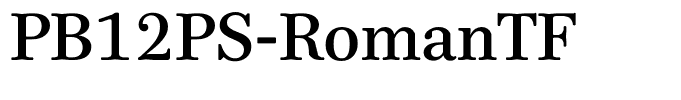 PB12PS-RomanTF