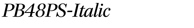 PB48PS-Italic