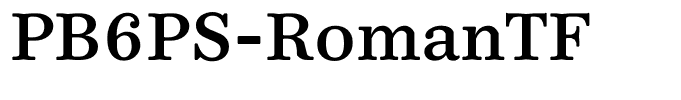 PB6PS-RomanTF