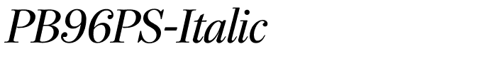 PB96PS-Italic