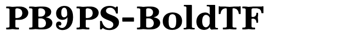 PB9PS-BoldTF