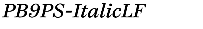 PB9PS-ItalicLF