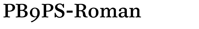 PB9PS-Roman