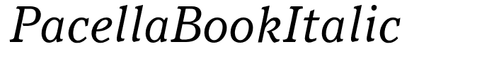 PacellaBookItalic