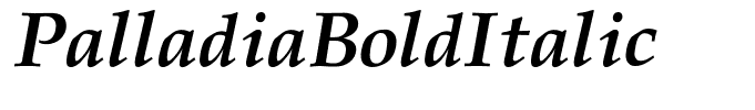 PalladiaBoldItalic