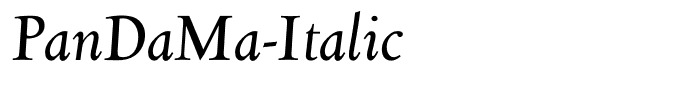 PanDaMa-Italic