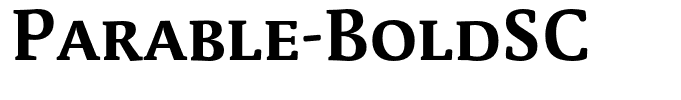 Parable-BoldSC