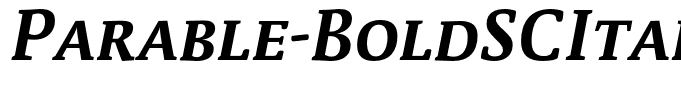 Parable-BoldSCItalic