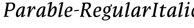 Parable-RegularItalic