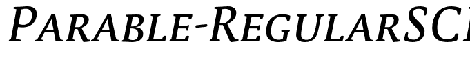 Parable-RegularSCItalic
