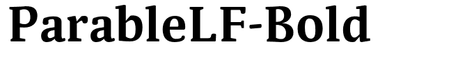 ParableLF-Bold