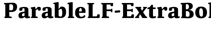 ParableLF-ExtraBold