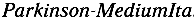 Parkinson-MediumItalic(1)