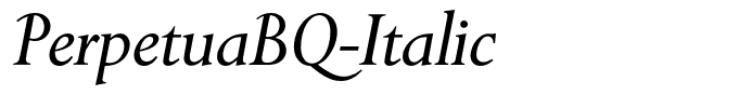 PerpetuaBQ-Italic