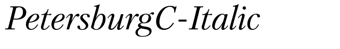 PetersburgC-Italic