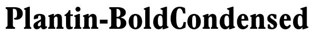 Plantin-BoldCondensed