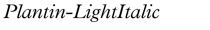 Plantin-LightItalic
