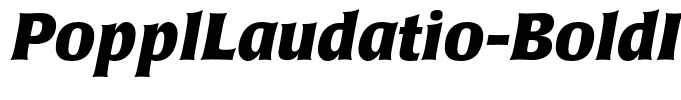 PopplLaudatio-BoldItalic