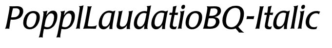 PopplLaudatioBQ-Italic