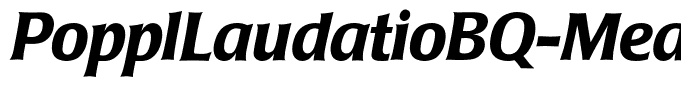 PopplLaudatioBQ-MediumItalic