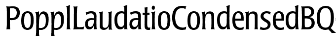 PopplLaudatioCondensedBQ-Light
