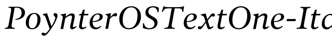 PoynterOSTextOne-Italic