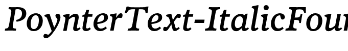 PoynterText-ItalicFour