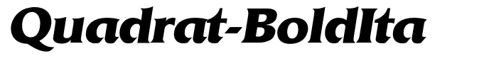 Quadrat-BoldIta